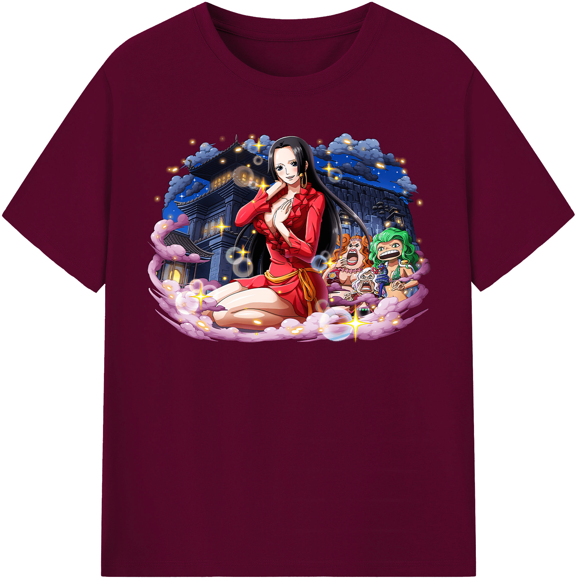 ワンピース ボア・ハンコック ONE PIECE Boa·Hancock レディースカジュアルプリントTシャツ（綿100％）